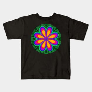 Flower rainbow mandala Kids T-Shirt